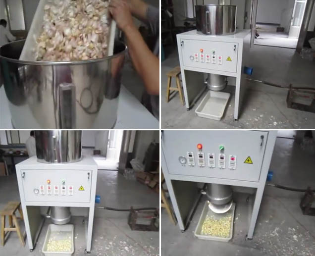 garlic skin removing machine