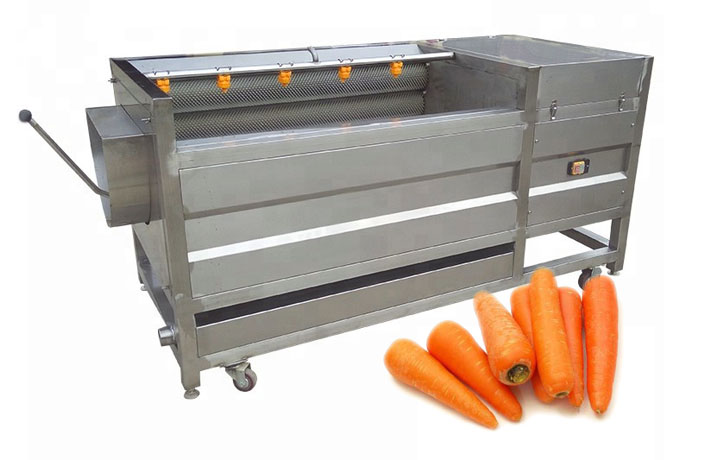 carrot washing peeling machine