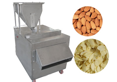 Almond slicer machine