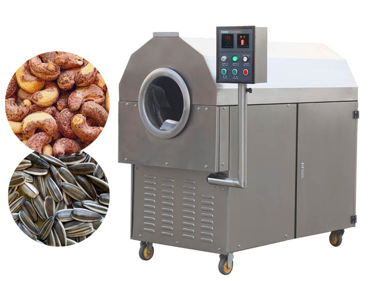 Electromagnetic Roaster | Stainless Steel Nut Roaster | Cashew Nuts, Melon Seeds, Sunflower Seeds Roasting Machine